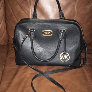 Micheal Kors black over the shoulder/hand bag